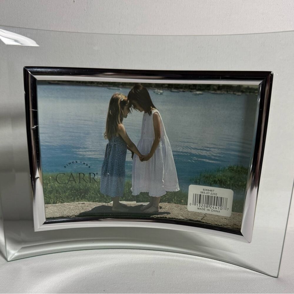 Carr Elegant Silver Picture Frame 4x6 photo